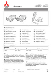 Mitsubishi MOTORS MME31781 Instrucciones De Montaje