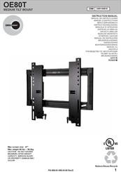 Omnimount OE80T Manual De Instrucciones