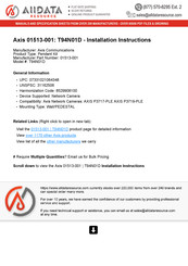 Axis T94N01D Manual De Instrucciones