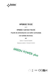 Pulsar GREEN POWER plus HPSBOC 7012C Manual De Instrucciones