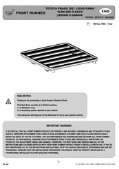 Front Runner KRLE009T Instrucciones Para El Montaje