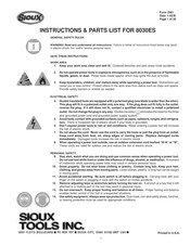 SIOUX 8030ES Instrucciones Y Piezas