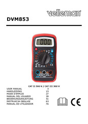 Velleman DVM853 Manual Del Usuario