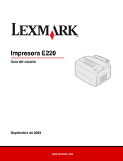 Lexmark E220 Guia Del Usuario