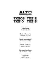 Alto Professional TX315 Manual Del Usuario
