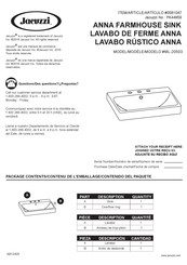 Jacuzzi ML-20503 Manual De Instrucciones