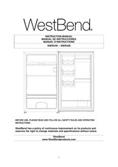 Westbend WBR44W Manual Del Operario