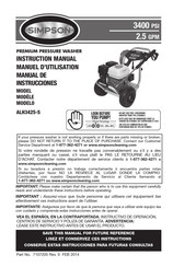 Simpson ALH3425-S Manual De Instrucciones