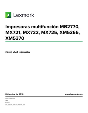 Lexmark MX725 Guia Del Usuario