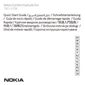 Nokia Comfort Earbuds Pro TWS-631W Guia De Inicio Rapido