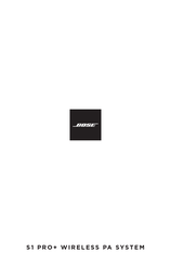 Bose S1 PRO+ Manual De Instrucciones