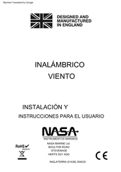 NASA Clipper Wireless Wind Manual De Instrucciones