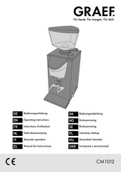 Graef CM1012 Manual De Instrucciones