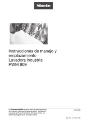 Miele PWM 909 Instrucciones De Manejo Y Emplazamiento