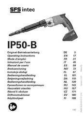 SFS intec IP50-B Manual Del Usuario