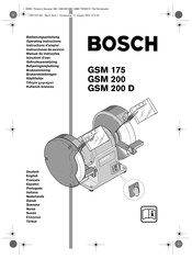 Bosch GSM 175 Instrucciones De Servicio