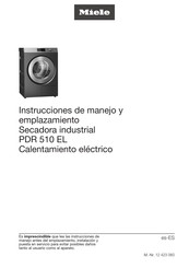 Miele PDR 510 EL Instrucciones De Manejo Y Emplazamiento