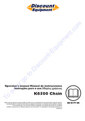 Discount Equipment K6500 Chain Manual De Instrucciones