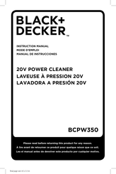 Black and Decker BCPW350C1 Manual De Instrucciones