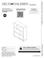 Delta Children Hudson Bookcase Manual De Instrucciones