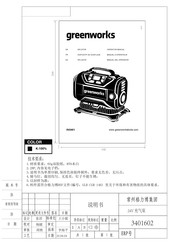 GreenWorks ING401 Manual Del Operador