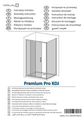 Radaway Premium Pro KDJ Instrucciones De Ensamblaje