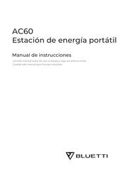 Bluetti AC60 Manual De Instrucciones