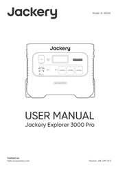 Jackery Explorer 3000 Pro Manual Del Usuario