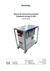 deconta 562 Manual De Instrucciones