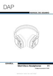 DAP Silent Disco Headphones D1821 Manual De Instrucciones