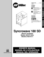 Miller Syncrowave 180 SD 460 Manual Del Operador
