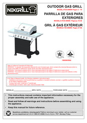 Nexgrill 19000635A0 Manual De Instrucciones