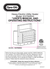 Dyna-Glo EG7500DG Manual De Instrucciones