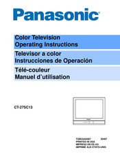 Panasonic CT-27SC13 Instrucciones De Operación