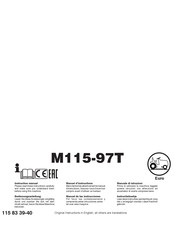 McCulloch M115-97T Manual De Las Instrucciones