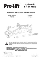 Pro-Lift F-2332 Manual De Instrucciones