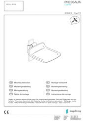 Pressalit Care R7115 Instrucciones De Montaje