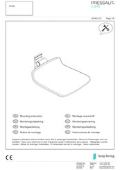 Pressalit Care R7404 Instrucciones De Montaje