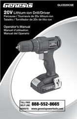 Genesis GLCD20CSE Manual Del Operario