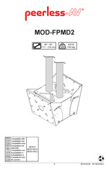 peerless-AV MOD-FPMD2 Instrucciones De Montaje