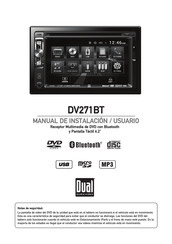 Dual DV271BT Manual De Instalación, Usuario