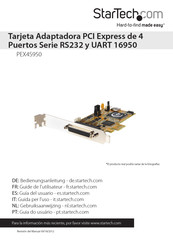 StarTech RS232 Serie Guia Del Usuario