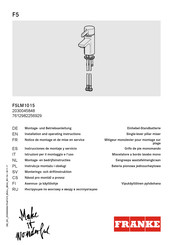 Franke F5LM1015 Instrucciones De Montaje Y Servicio