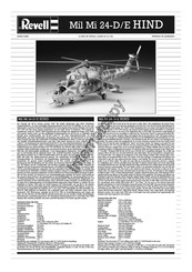 REVELL Mi-24D HIND Instrucciones De Montaje