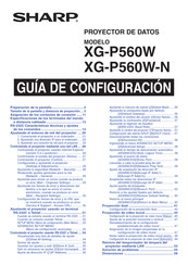 Sharp XG-P560W Guía De Configuración