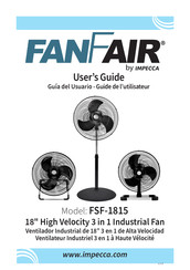 Impecca FANFAIR FSF-1815 Guia Del Usuario