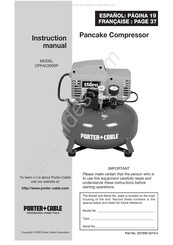 Porter Cable CPFAC2600P Manual De Instrucciones