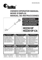 RedMax HEZ2610F Manual De Instrucciones