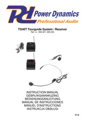 Power Dynamics TG40R Manual De Instrucciones