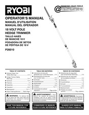 Ryobi P26010 Manual Del Operador